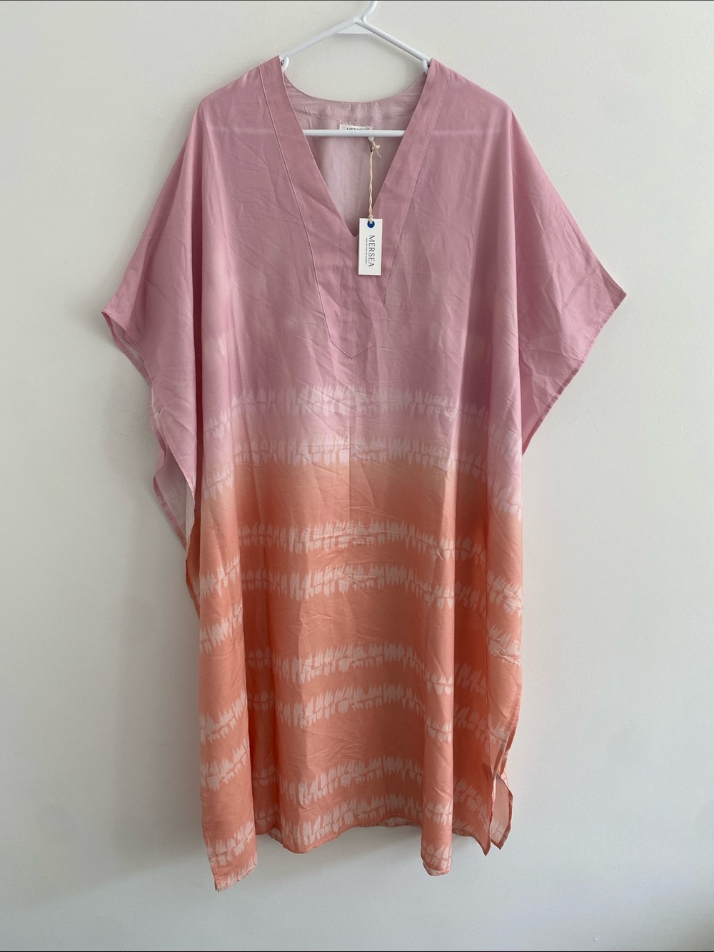 Mersea Palm Springs Kaftan Sunset Glow V Neck Flowy O/S